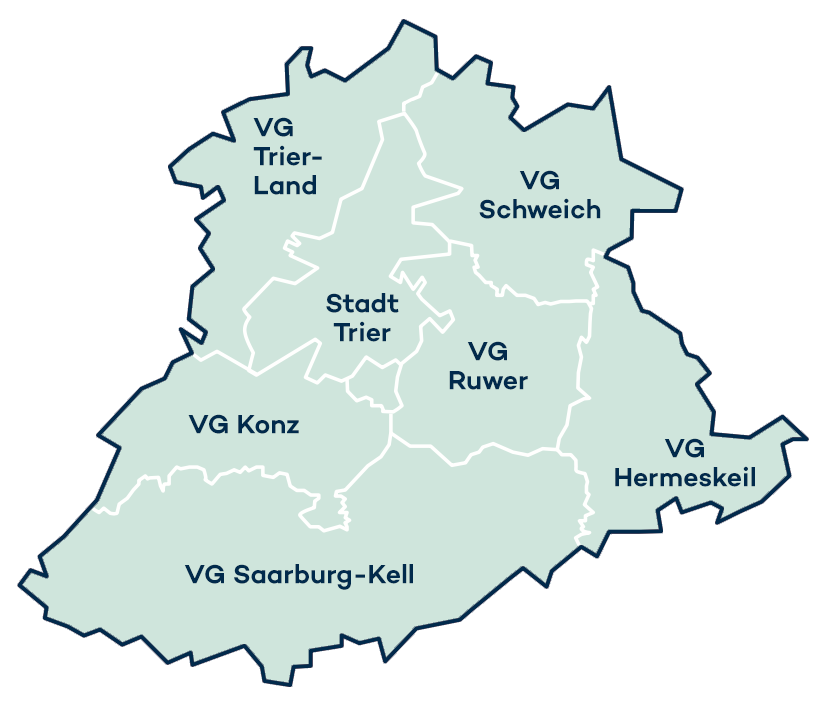 Hermeskeil, Konz, Ruwer, Saarburg-Kell, Schweich, Trier, Trier-Land